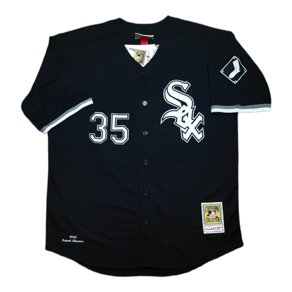 Frank Thomas Jersey Chicago Whitesox 1993 Throwback Stitched Black NEW SALE!💥🎁 - Picture 2 of 4